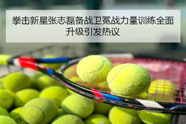 拳击新星张志磊备战卫冕战力量训练全面升级引发热议